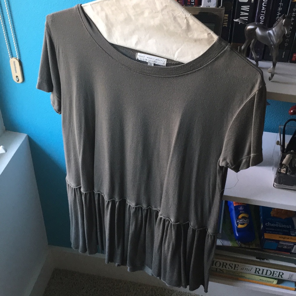 Urban outfitters peplum tee
